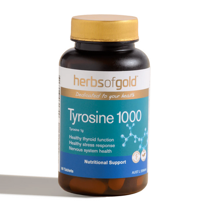 Herbs of Gold Tyrosine 1000 60 Tablets