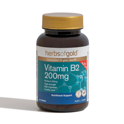Herbs of Gold Vitamin B2 200mg 60 Tablets