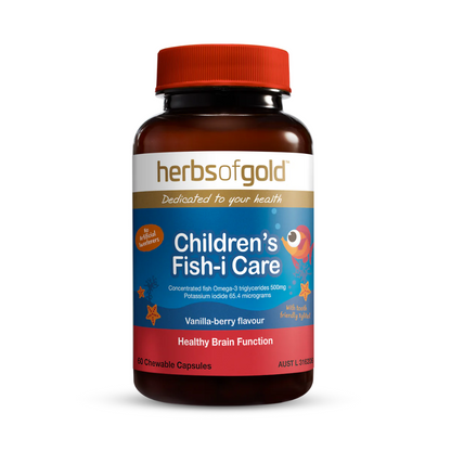 Herbs of Gold 儿童 Fish-i Care 60 粒咀嚼胶囊