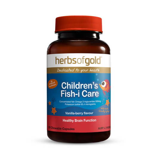 Herbs of Gold 儿童 Fish-i Care 60 粒咀嚼胶囊