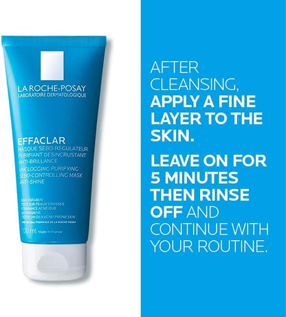 La Roche-Posay Effaclar 抗痘净化面膜 100ml 
