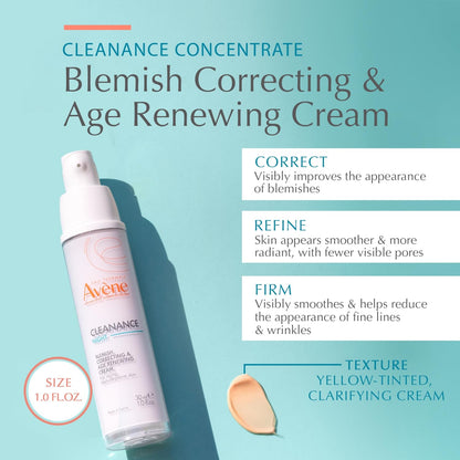 Avene Cleanance 女士柔肤晚霜 30ml 