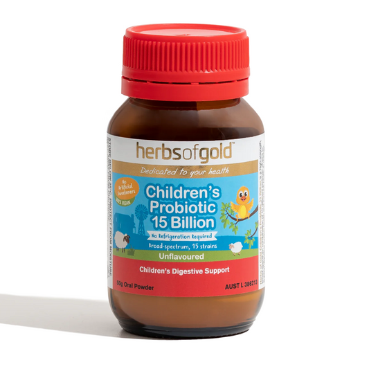 Bột uống Probiotic cho trẻ em Herbs of Gold 15 tỷ 50g 