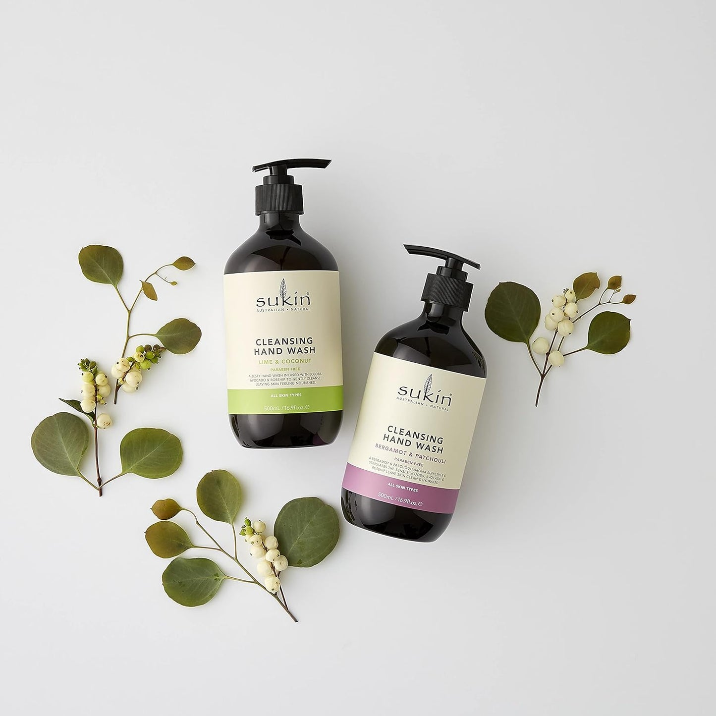 Sukin Cleansing Hand Wash Bergamot & Patchouli 500ml