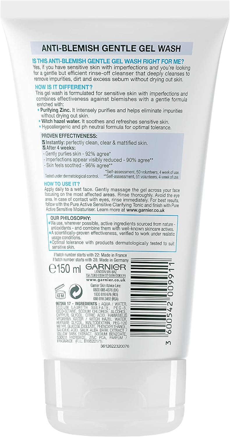 Kem dưỡng ẩm làm dịu da nhạy cảm Garnier Pure Active Anti-Blemish 50ml 