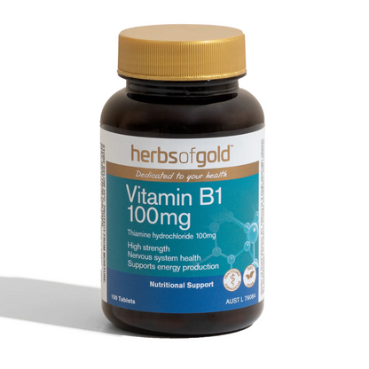 Herbs of Gold Vitamin B1 100mg 100 Tablets