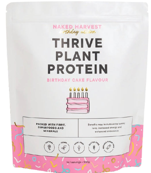 Naked Harvest Plant Protein Birthday Cake Edition 500g