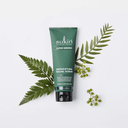 Sukin Super Greens Detoxifying Facial Scrub 125ml