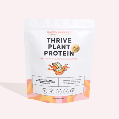 Naked Harvest X Georgie Stevenson Thrive Protein White Chocolate Caramel Swirl