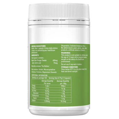 Healthy Care Apple Cider Vinegar 120 Capsules