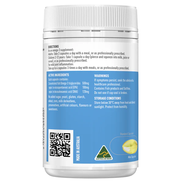 Healthy Care 双倍强度鱼油迷你装 200 粒胶囊