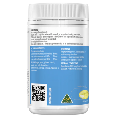 Healthy Care Double Strength Fish Oil Mini 200 Capsules