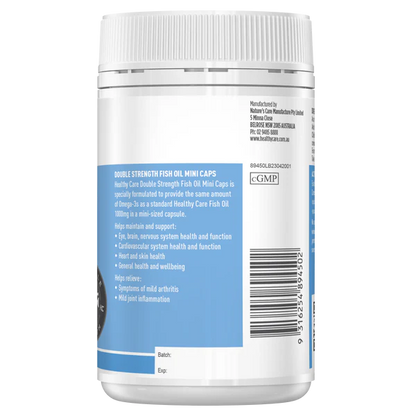 Healthy Care Double Strength Fish Oil Mini 200 Capsules