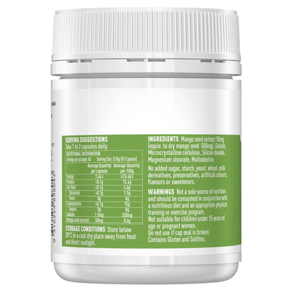 Healthy Care African Mango Seed Extract 50mg 60 Capsules