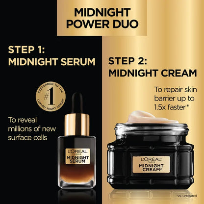 L'Oreal Paris Midnight Radiance Serum and Cream Gift Set