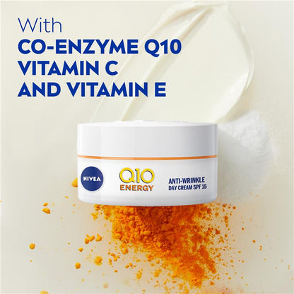 NIVEA Q10 Power + Vitamin C Energy Face Moisturiser SPF15 50ml