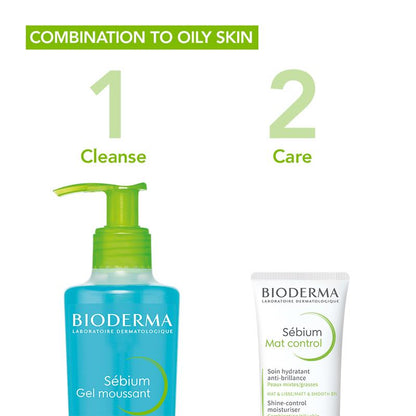 Kem dưỡng ẩm kiềm dầu Bioderma Sebium Mat Control Mattifying Moisturiser dành cho da dầu 30ml 