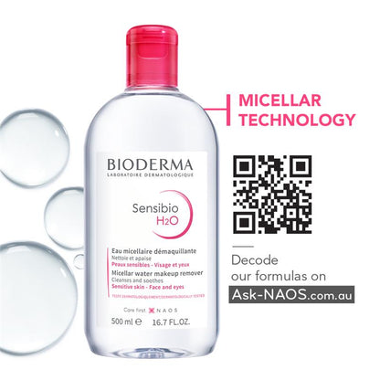 Nước tẩy trang Bioderma Sensibio H2O Soothing Micellar Water 500ml 