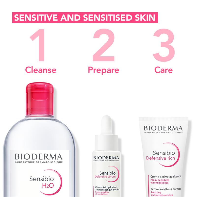 Kem dưỡng ẩm Bioderma Sensibio Soothing Defensive Rich Moisturiser dành cho da khô, nhạy cảm 40ml 