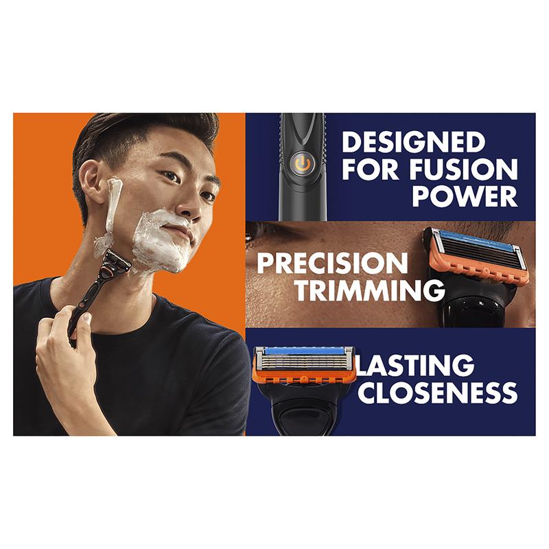 Lưỡi dao cạo râu Gillette Fusion Power 10 gói 