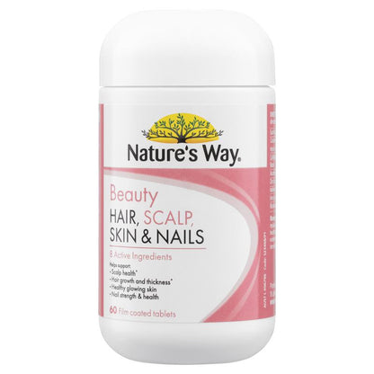 Nature's Way Beauty Hair Scalp Skin & Nails 60 Tablets