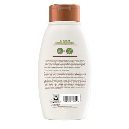 Aveeno 燕麦奶混合保湿护发素，适合干燥和受损发质，354 毫升