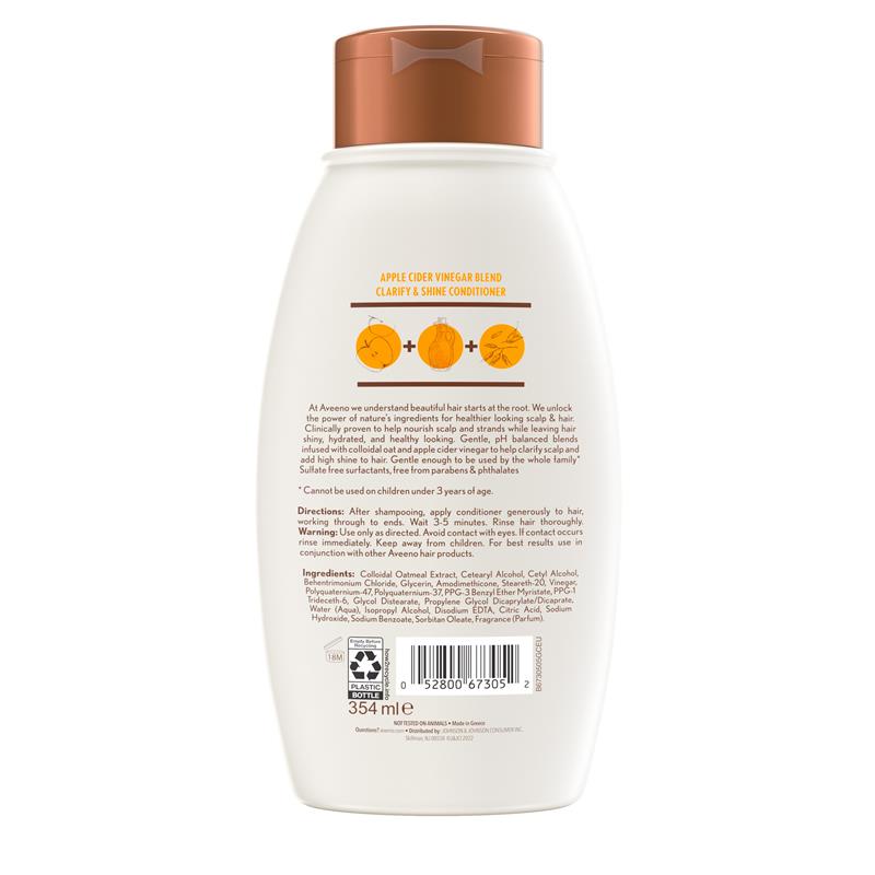 Aveeno 苹果醋净化护发素（适合暗沉发质）354 毫升