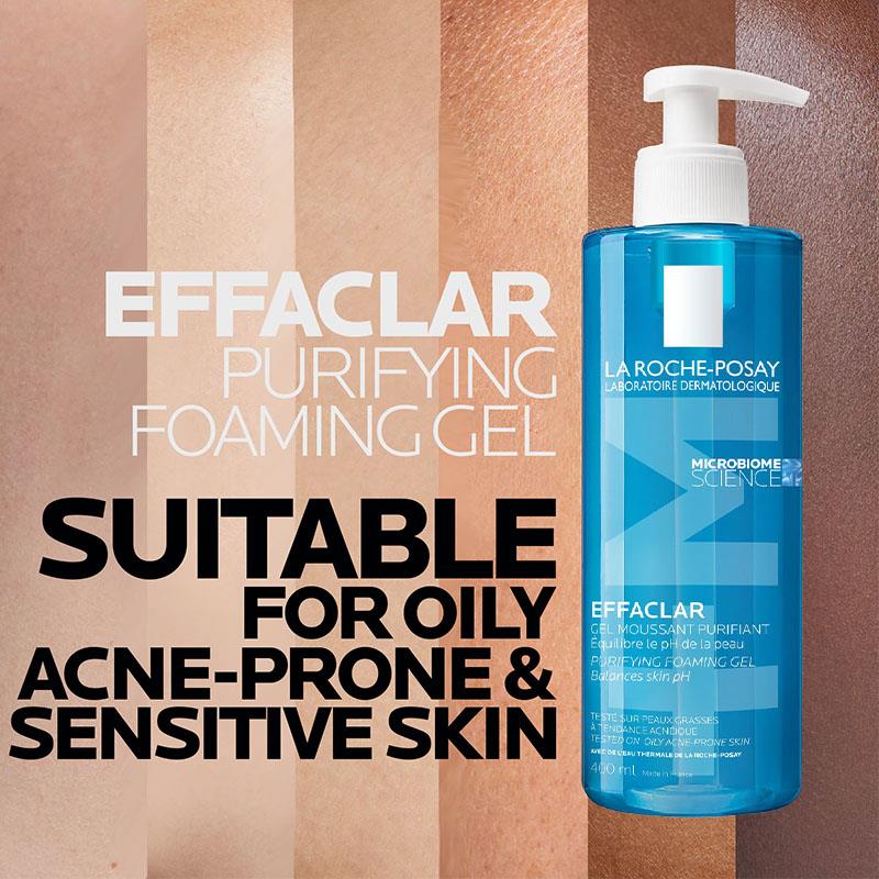 Gel tạo bọt La Roche Posay Effaclar +M 400ml 
