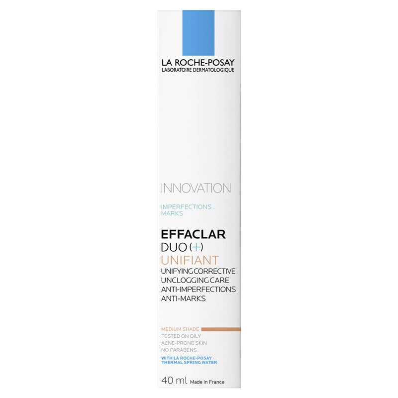 Kem trị mụn La Roche-Posay Effaclar Duo (+) Unifiant Medium Anti-Acne Cream 40ml 