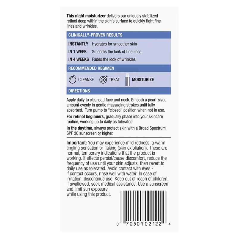 Kem dưỡng ẩm chống lão hóa ban đêm Neutrogena Rapid Wrinkle Repair Retinol 29mL 