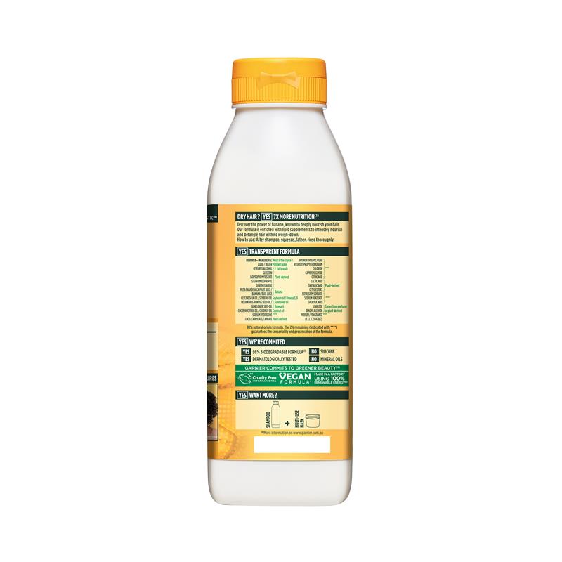 Dầu xả Garnier Fructis Hair Food Nourishing Banana dành cho tóc khô 350ml 
