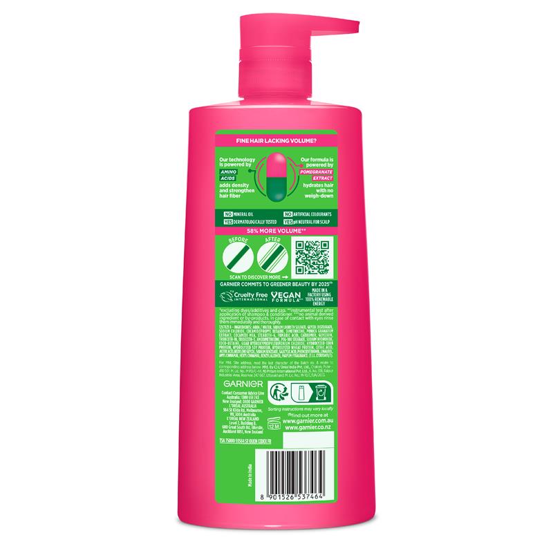 Garnier Fructis Full and Luscious Shampoo 850ml
