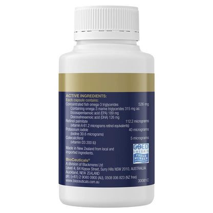 Bioceuticals UltraClean OmegaFactors 青少年专用 60 粒胶囊