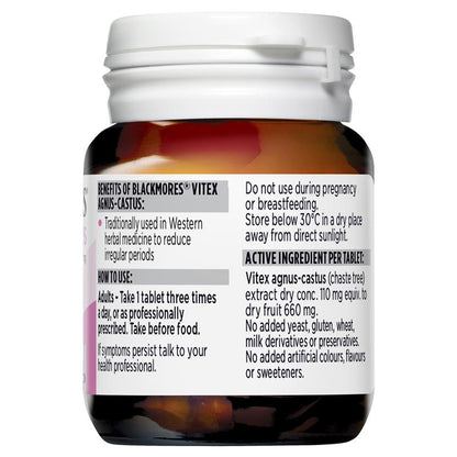 Blackmores Vitex Agnus Castus Women's Health 40 Tablets
