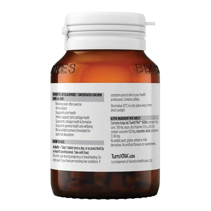 Blackmores Concentrated Curcumin One A Day 60 Tablets