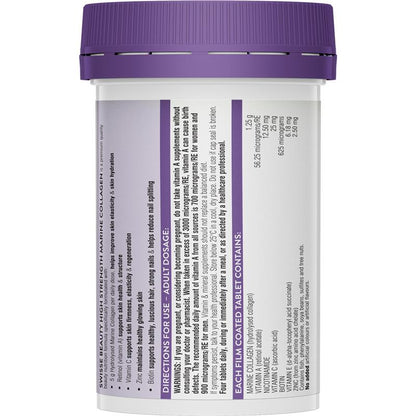 Swisse Beauty High Strength Collagen 60 Tablets
