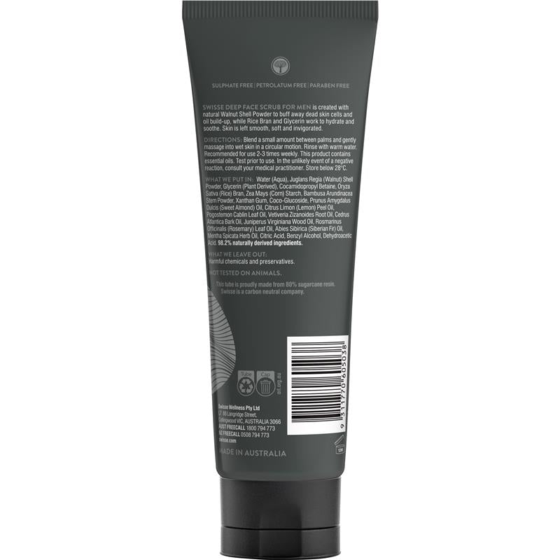 Swisse 男士深层面部磨砂膏 120ml 