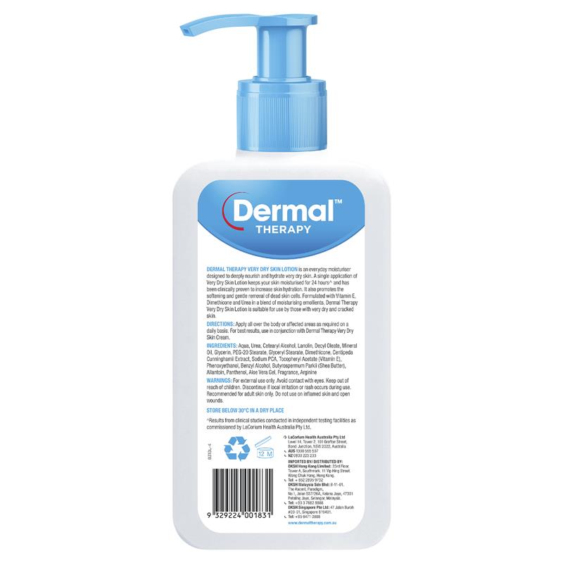 Sữa dưỡng da Dermal Therapy Very Dry Skin Lotion 500ml 