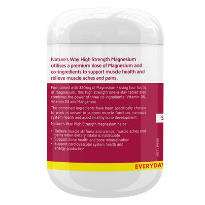 Nature's Way High Strength Magnesium 600mg 300 Tablets