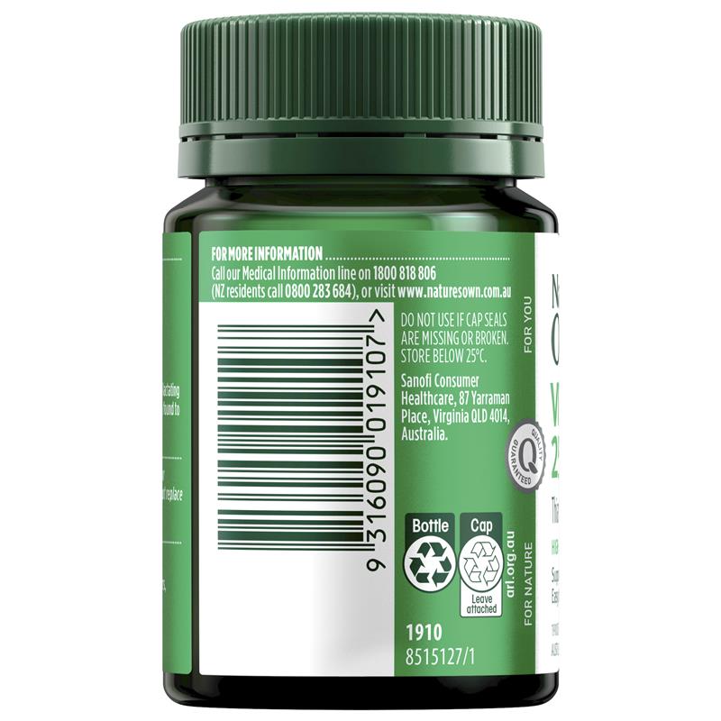 Vitamin B1 cường độ cao của Nature's Own 250mg 75 viên 