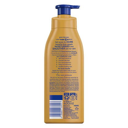 NIVEA Cocoa Butter Body Lotion Moisturiser 48H 400ml