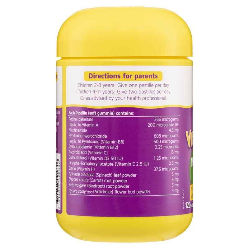 Kẹo dẻo Nature's Way Kids Smart Vita Gummies Multi-Vitamin + Vegies 120 viên 