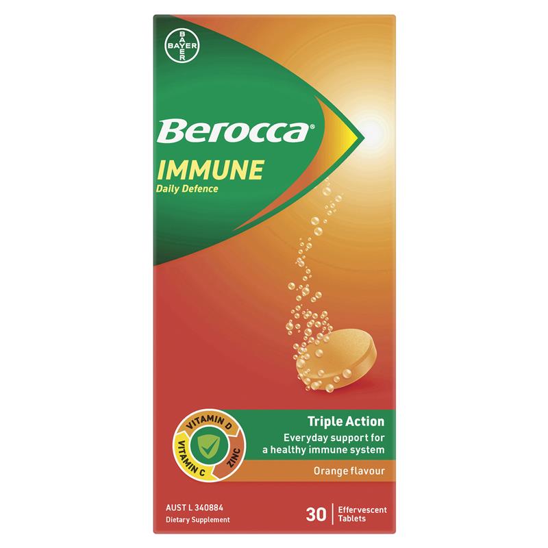 Berocca 免疫每日防御橙味 30 片泡腾片