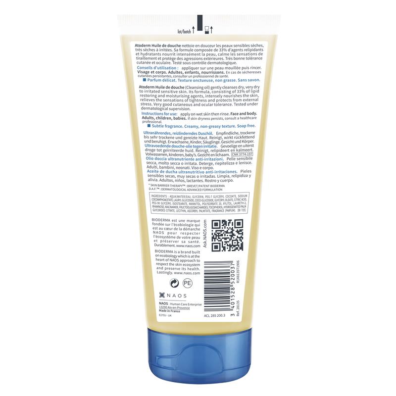 Dầu tắm Bioderma Atoderm 100ml 