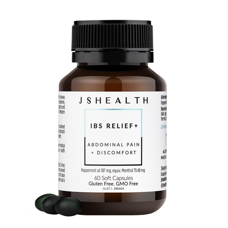 JSHEALTH IBS 缓解 + 60 粒胶囊