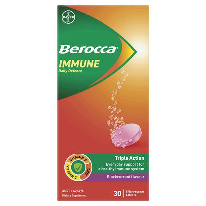 Berocca 免疫日常防御黑加仑味 30 片泡腾片