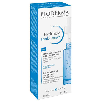 Serum dưỡng ẩm Bioderma Hydrabio Hyalu + Hydrating Plumping với Hyaluronic Acid và Niacinamide 30ml 