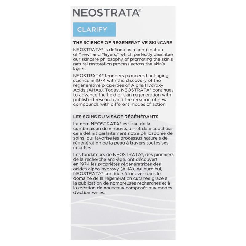 Dung dịch làm sạch da nhờn không mùi Neostrata Clarify 100mL 