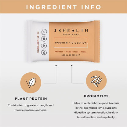 JSHEALTH Cinnamon Spice Protein Bar 45g