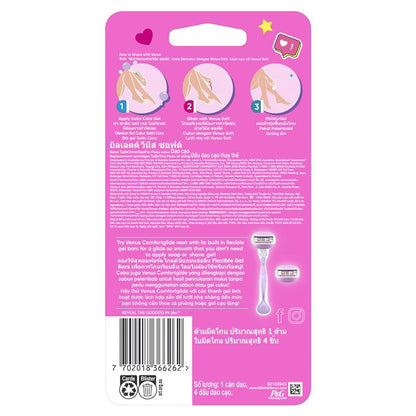 Dao cạo râu Gillette Simply Venus Hybrid 4Up 